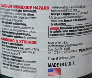 refilling propane bottles is dangerous and against the law if transported