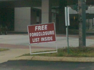 Make money mowing grass on foreclosures.